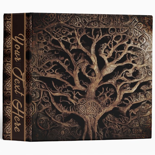 Ancient Antique Rustic Tree  Binder (Front/Spine)