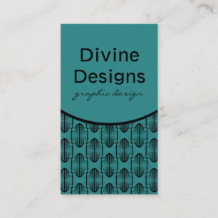 Ancient Arches Business Card, Teal Card