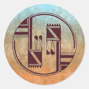 Ancient Arts Native American Classic Round Sticker
