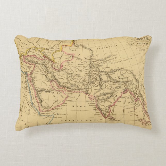 Ancient Asia Decorative Pillow (Front)