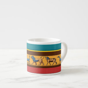 Ancient Assyrian Art Espresso Cup