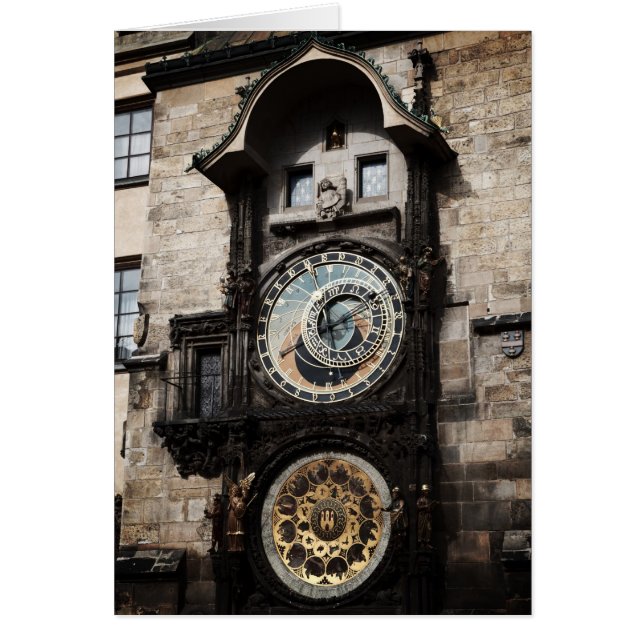 Ancient Astrology Timepiece Clock in Prague Czech (Front)
