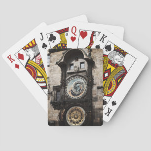 Ancient Astrology Timepiece Clock in Prague Czech Playing Cards