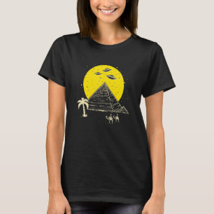 Ancient Astronaut Egyptian Pyramid UFO Conspiracy T-Shirt