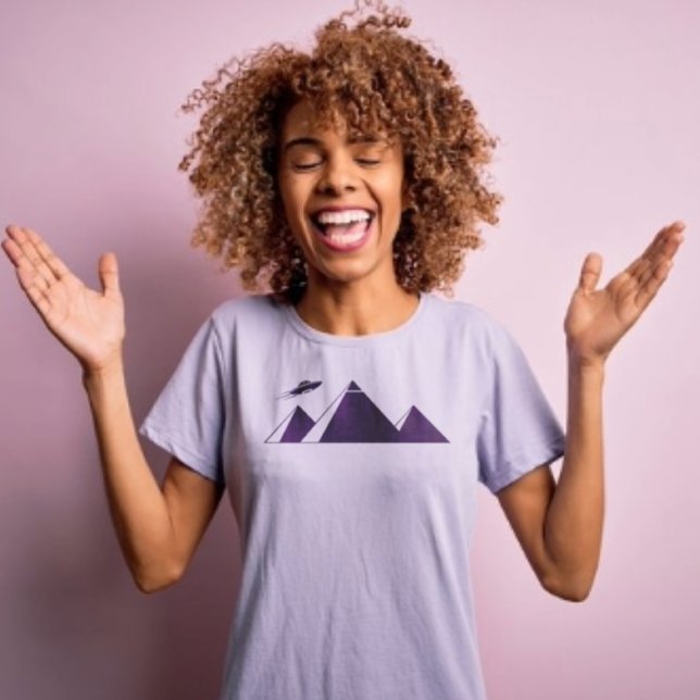 Ancient Astronaut Giza UFO Wht T-Shirt (Creator Uploaded)