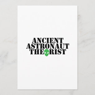 Ancient Astronaut Theorist Alien Funny Birthday Card