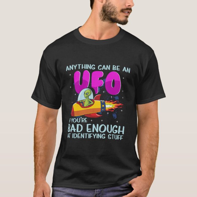 Ancient Astronaut Theorist Aliens Guy Ufo Abductio T-Shirt (Front)