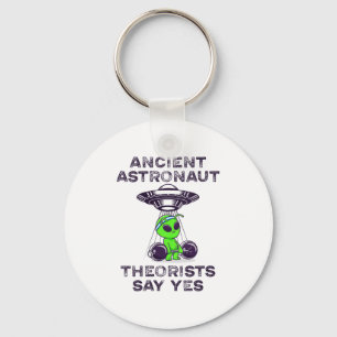 Ancient Astronaut Theorists Say Yes Spaceship Alie Keychain