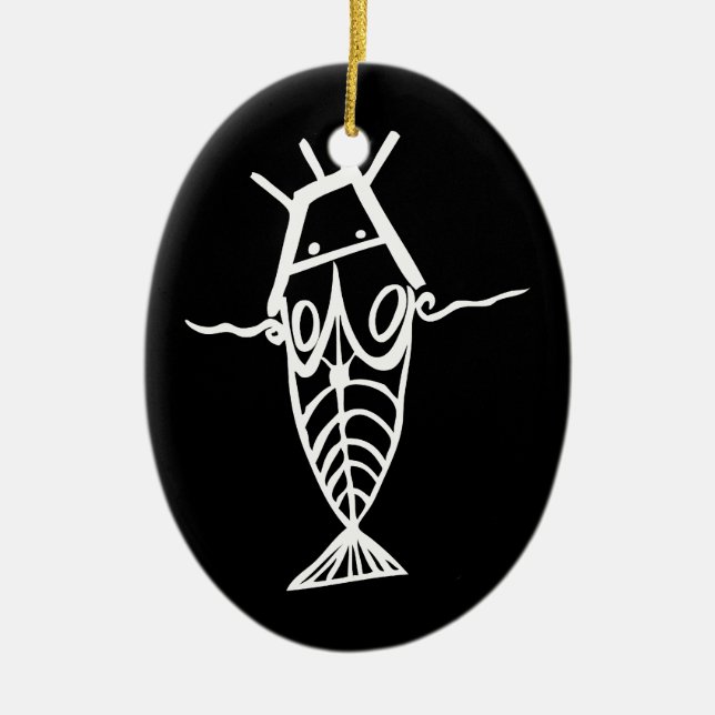 Ancient Astronauts Ceramic Ornament (Front)