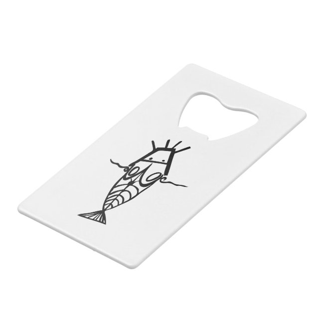 Ancient Astronauts Credit Card Bottle Opener (Front Angled)
