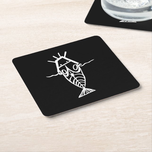 Ancient Astronauts Square Paper Coaster (Angled)