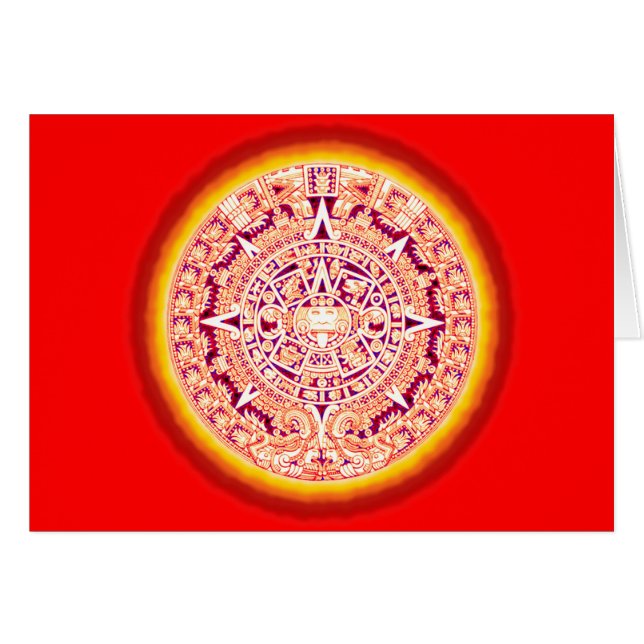 Ancient Aztec Calendar (Front Horizontal)