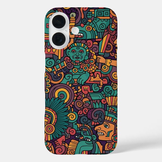 ANCIENT AZTEC INDIAN ART Case-Mate iPhone CASE (Back)
