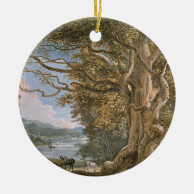 Ancient Beech Tree Ceramic Ornament (Front)