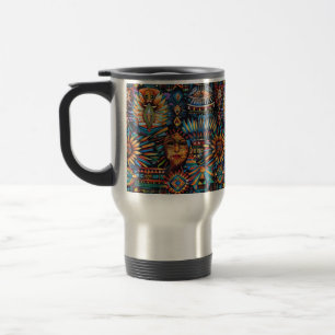 Ancient Blue "Pre-Columbian Tapestry" 444ml Mug