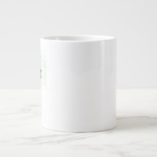 Ancient Book With Binary Code Quote for Tech Geek Large Coffee Mug