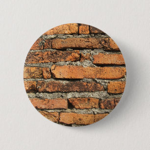 Ancient Brick Wall 2 Inch Round Button