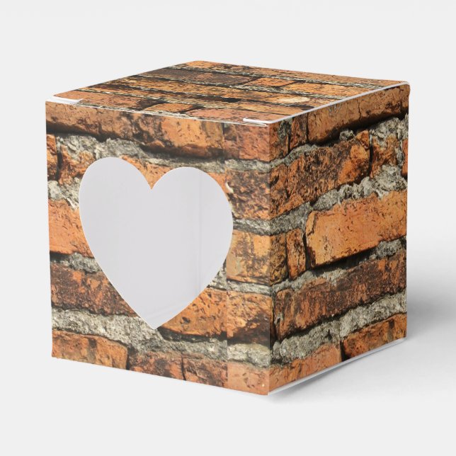 Ancient Brick Wall Favor Box (Front Side)