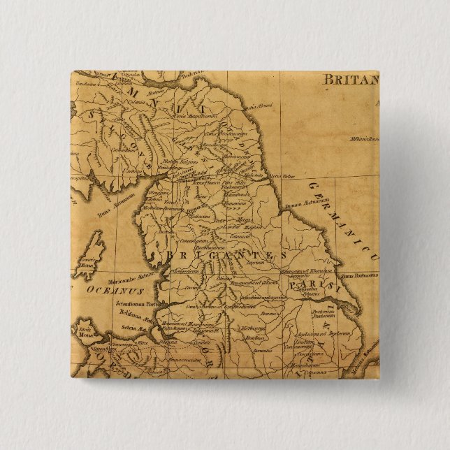 Ancient Britain 2 Inch Square Button (Front)