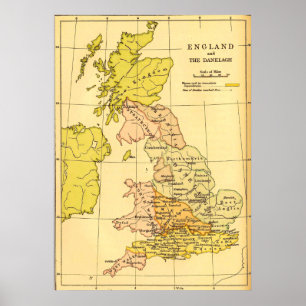 Ancient Britain Map Poster