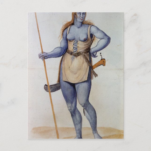 Ancient British Woman Postcard (Front)