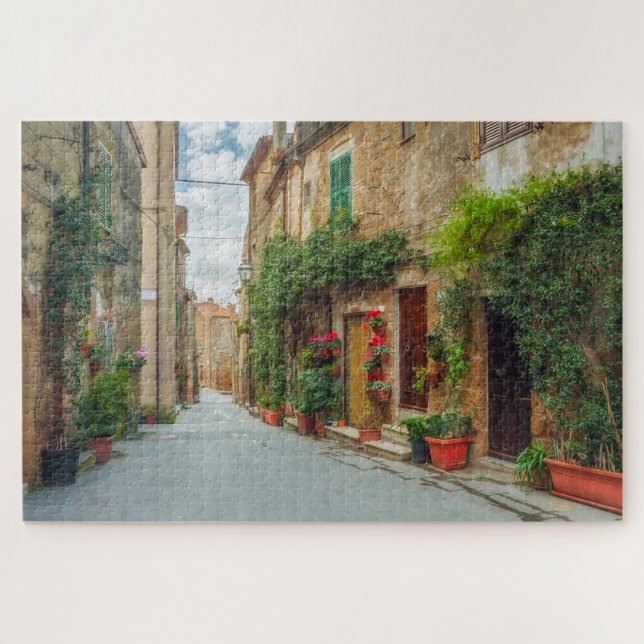 Ancient Buildings Italian Street Travel Italy Jigsaw Puzzle (Horizontal)