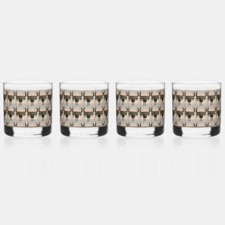 Ancient Bull Whiskey Glass