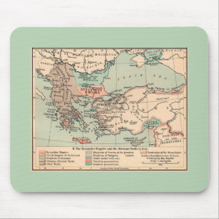 Ancient Byzantine Empire Map Mouse Pad