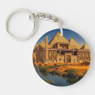 Ancient Castle from the Scorching Sands Keychain