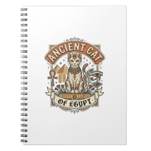 Ancient Cat Of Egypt Cat Ancient Egypt Vintage Vec Notebook