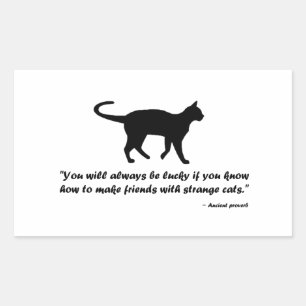 Ancient Cat Proverb Sticker