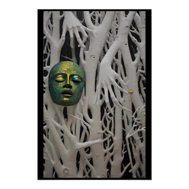 Ancient Celebrity Death Mask Poster (Front)