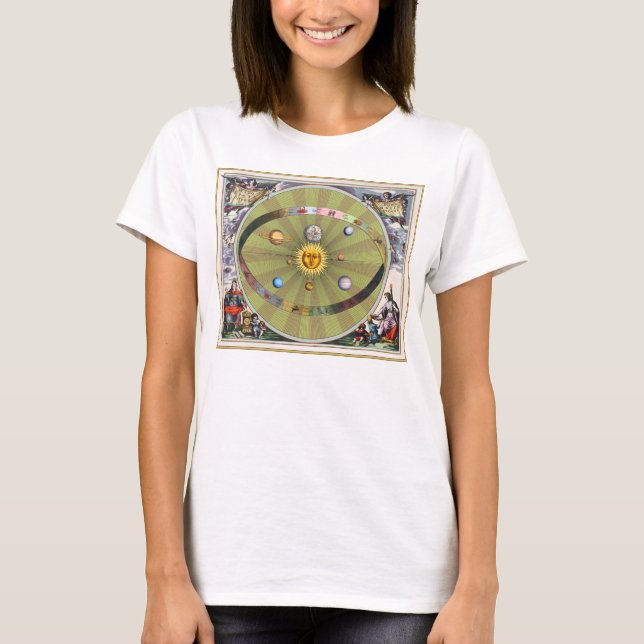 Ancient Celestial Spheres: Sun and Planets T-Shirt (Front)