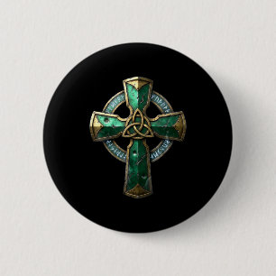 Ancient celtic cross runes irish heritage Ancient  2 Inch Round Button