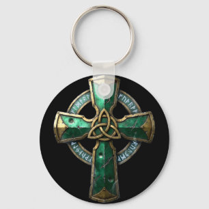 Ancient celtic cross runes irish heritage Ancient Keychain
