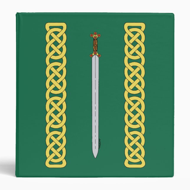 Ancient Celtic Sword and Knotwork Binder (Front)