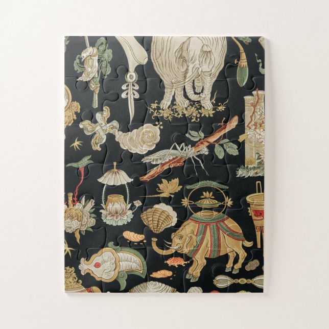 Ancient Chinese Art Puzzle(11" x 14") Jigsaw Puzzle (Vertical)