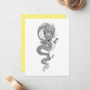 Ancient Chinese dragon Card