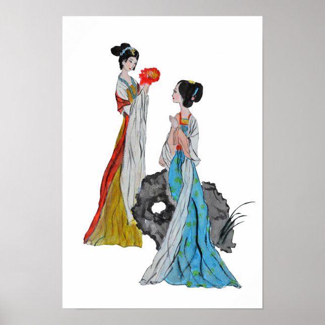 Ancient Chinese ladies Poster (Front)
