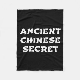 Ancient Chinese Secret Funny Halloween Sauce Fleece Blanket