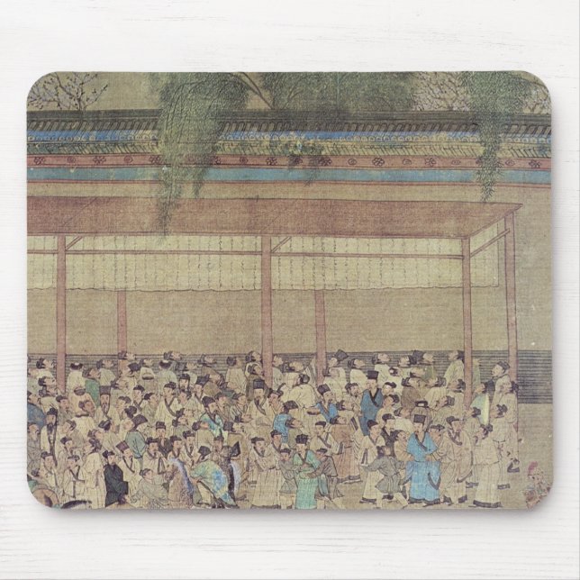 Ancient Chinese Waiting for Examination Mouse Pad (Front)