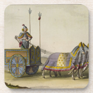 Ancient Chinese War Chariot, from 'Le Costume Anci Coaster