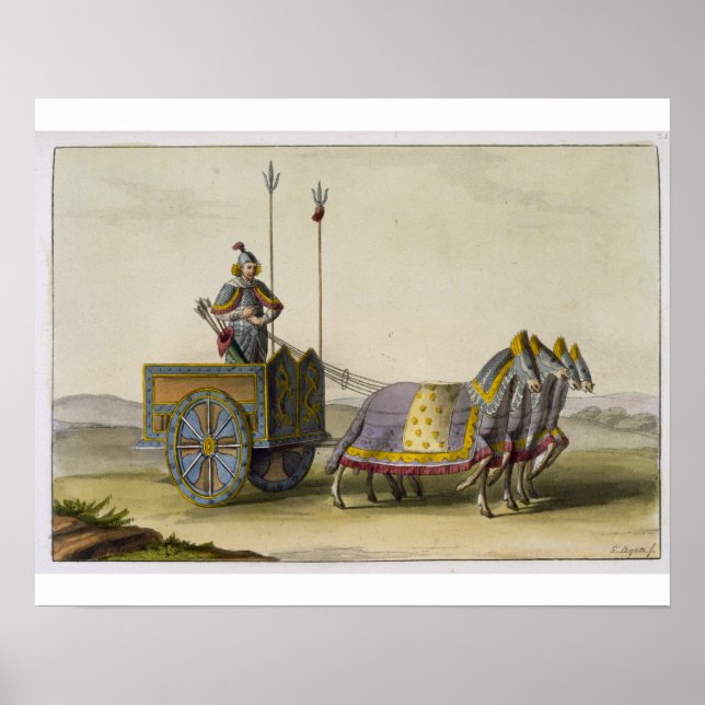 Ancient Chinese War Chariot, from 'Le Costume Anci Poster (Front)
