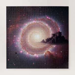 Ancient City Floating Deep Universe Mystery Cosmic Jigsaw Puzzle