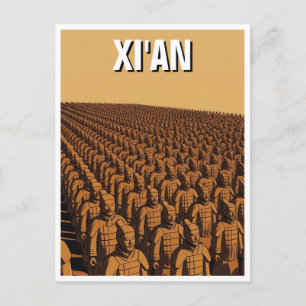 Ancient City of Xi'an (Terracotta Warriors) Postcard