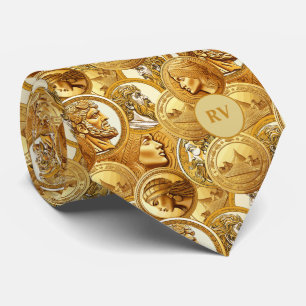 Ancient Coin Collector Lucky Tie