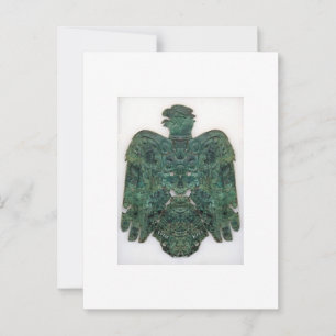 Ancient Copper Peoria Falcon Found 1859 Card