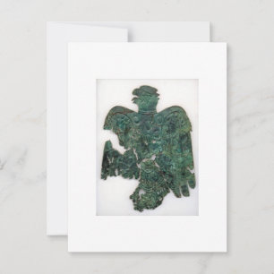 Ancient Copper Peoria Falcon Found 1859 Postcard