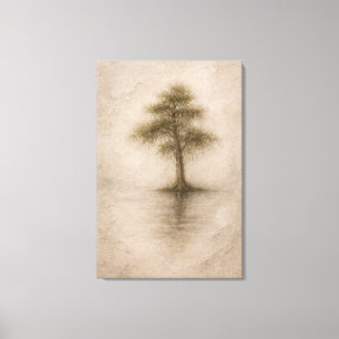Ancient Cypress   Landscape Art   Stretched Canvas Print