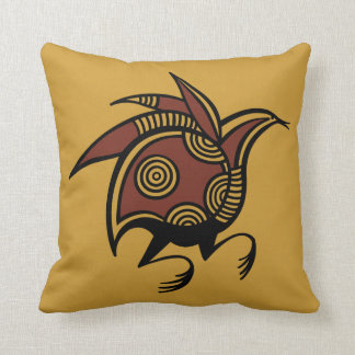 Ancient Cypriot bird motif throw pillow